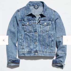 Like New! Free People Blue Jean Jacket, Large